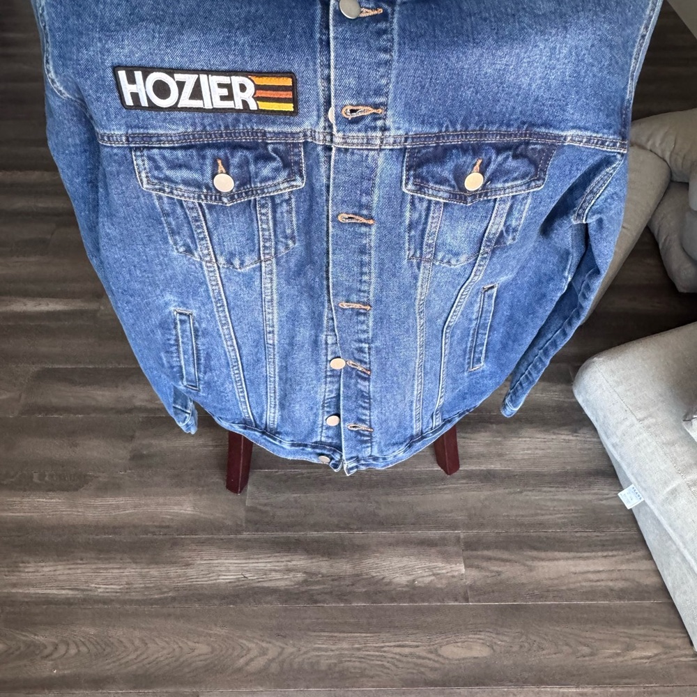 Blue Denim Jacket with Hozier Patch